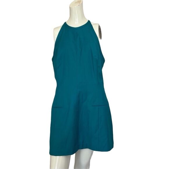 Victor Alfaro Turquoise Halter Dress Sz.12 - Picture 1 of 6
